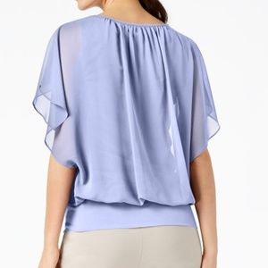 JM Collection Tops - JM COLLECTION Flutter Sleeve Top JM Collection Tops - JM COLLECTION Flutter Sleeve Top